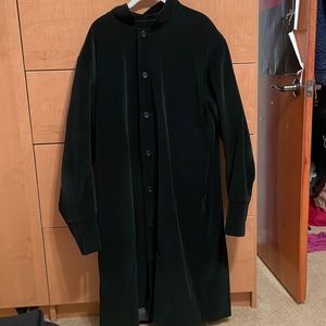 Eskandar corduroy full length coat